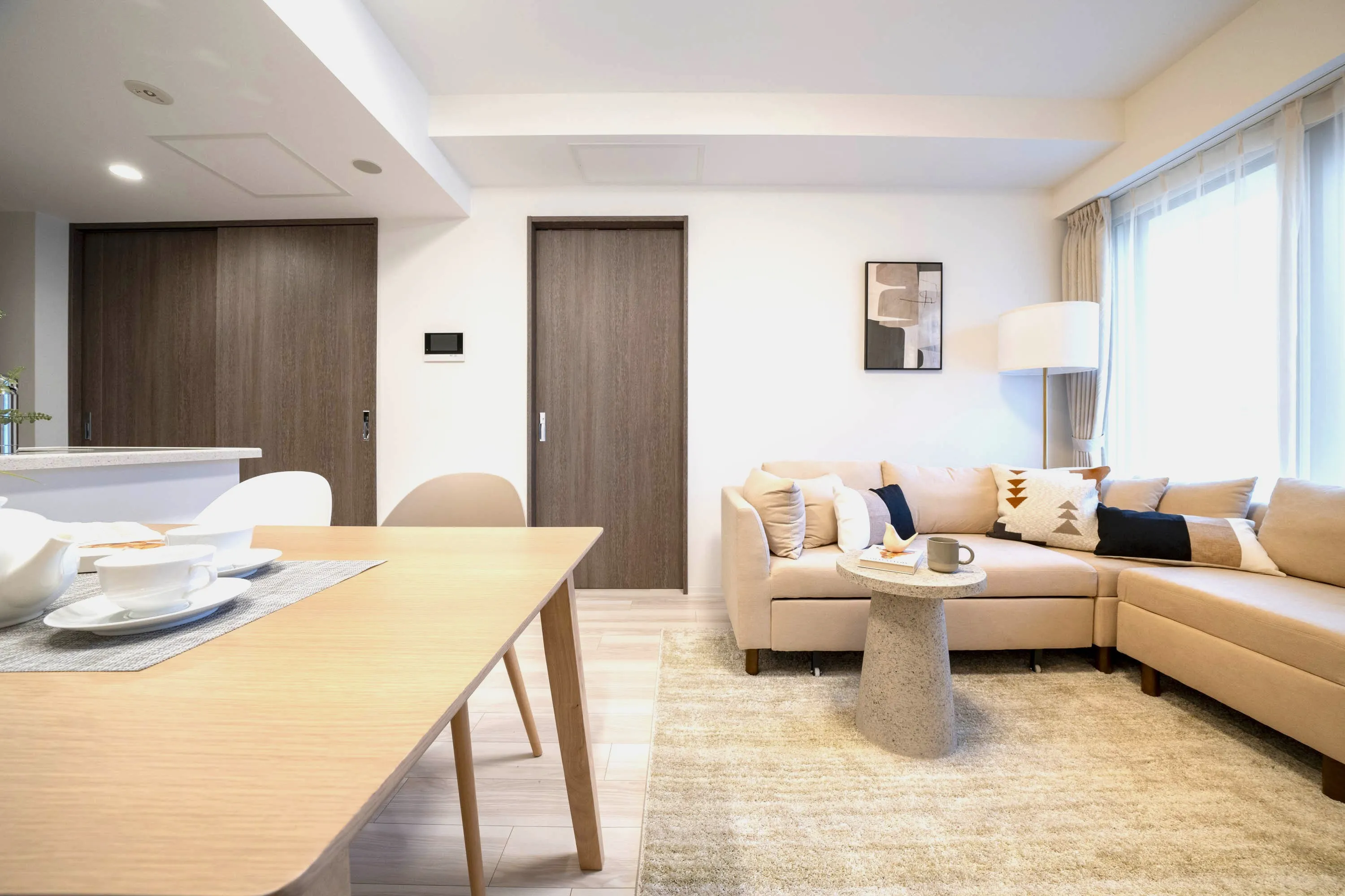 Living room of Room 802 at Mondo Mio Sapporo Odori Minami 3-jo.