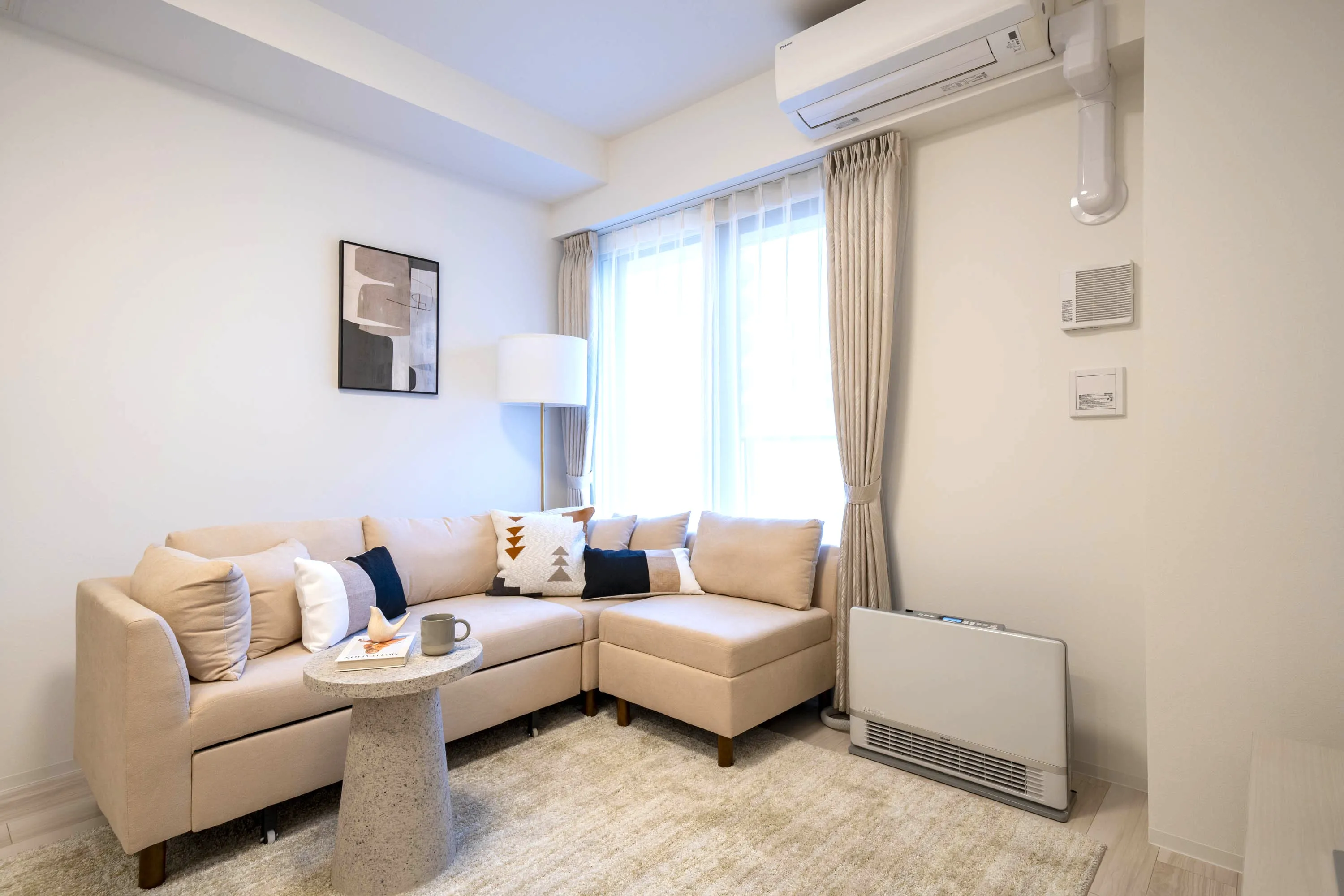 Living room of Room 802 at Mondo Mio Sapporo Odori Minami 3-jo.