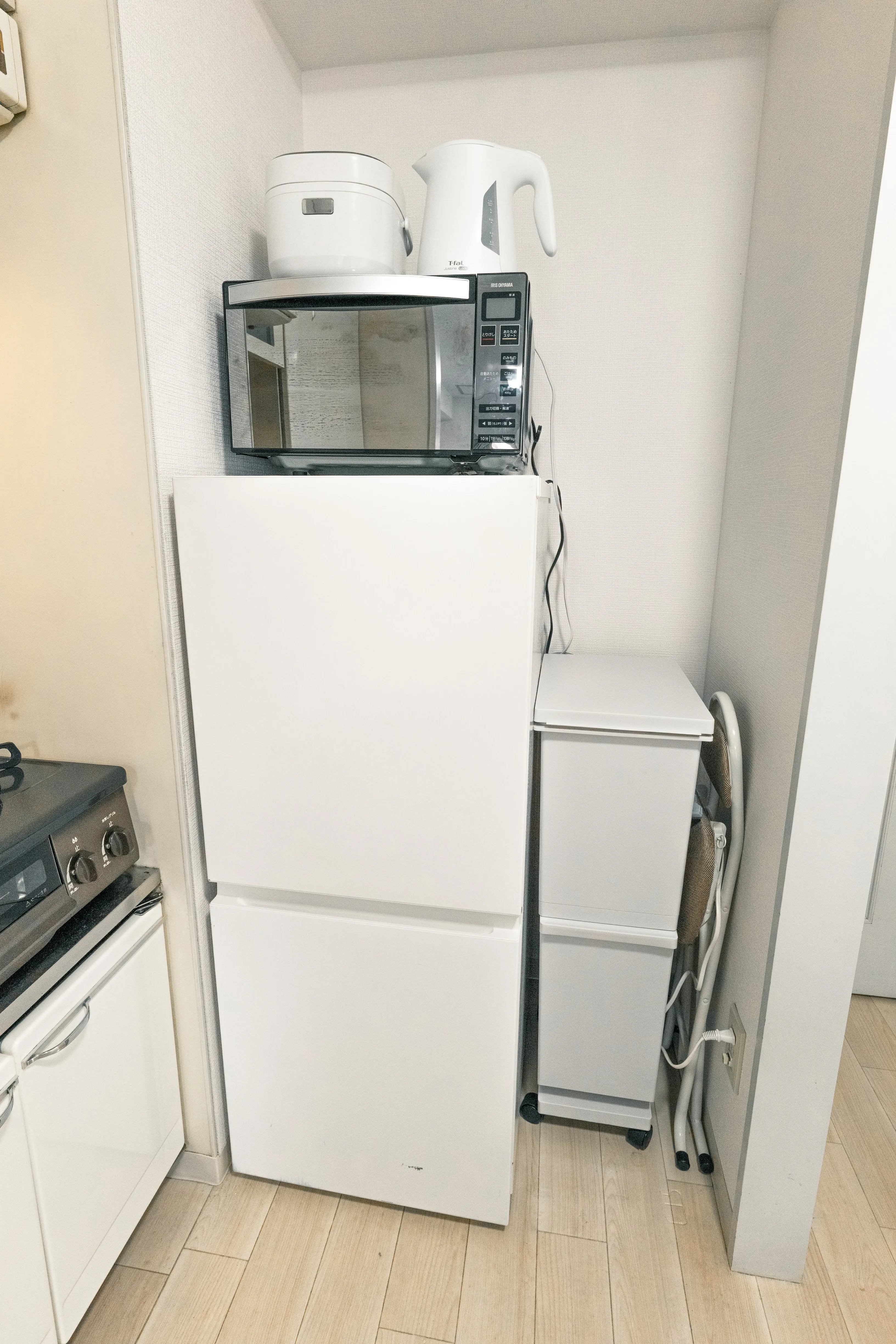 Kitchen appliances of Room 205 at Residence 14.