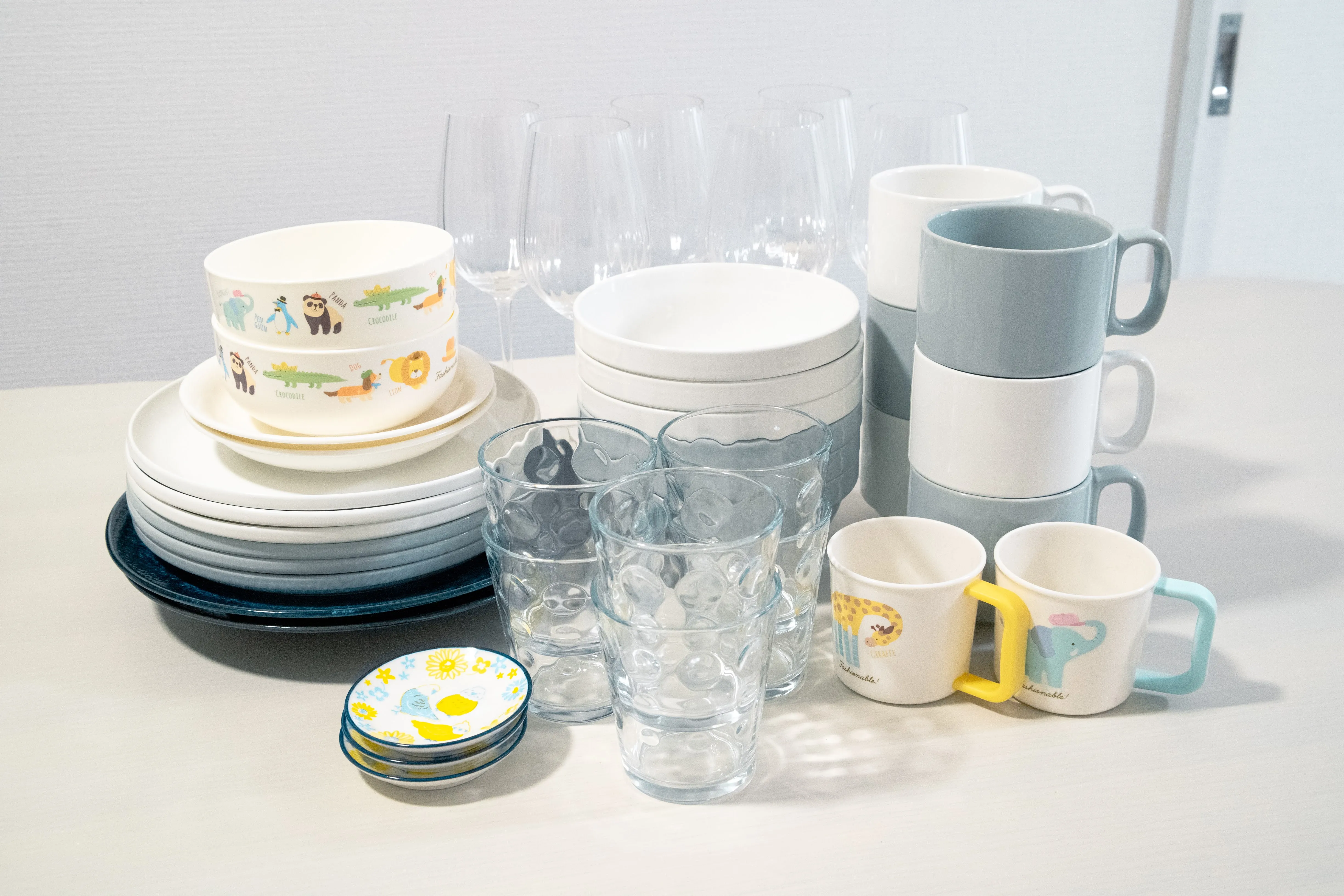 Tableware of Room 205 at Residence 14.