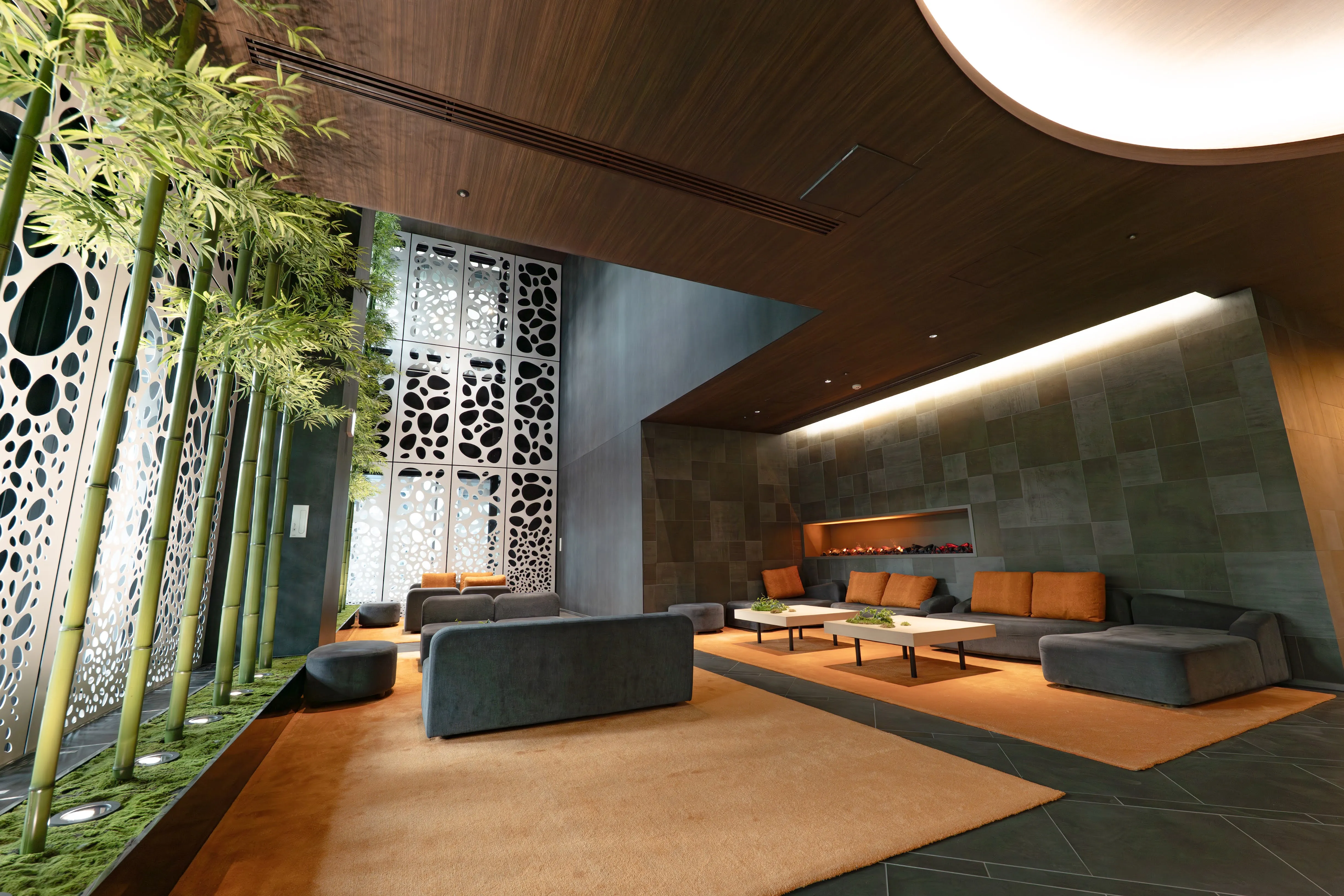 Main entrance of Room 911 at ONE Sapporo Station Tower.