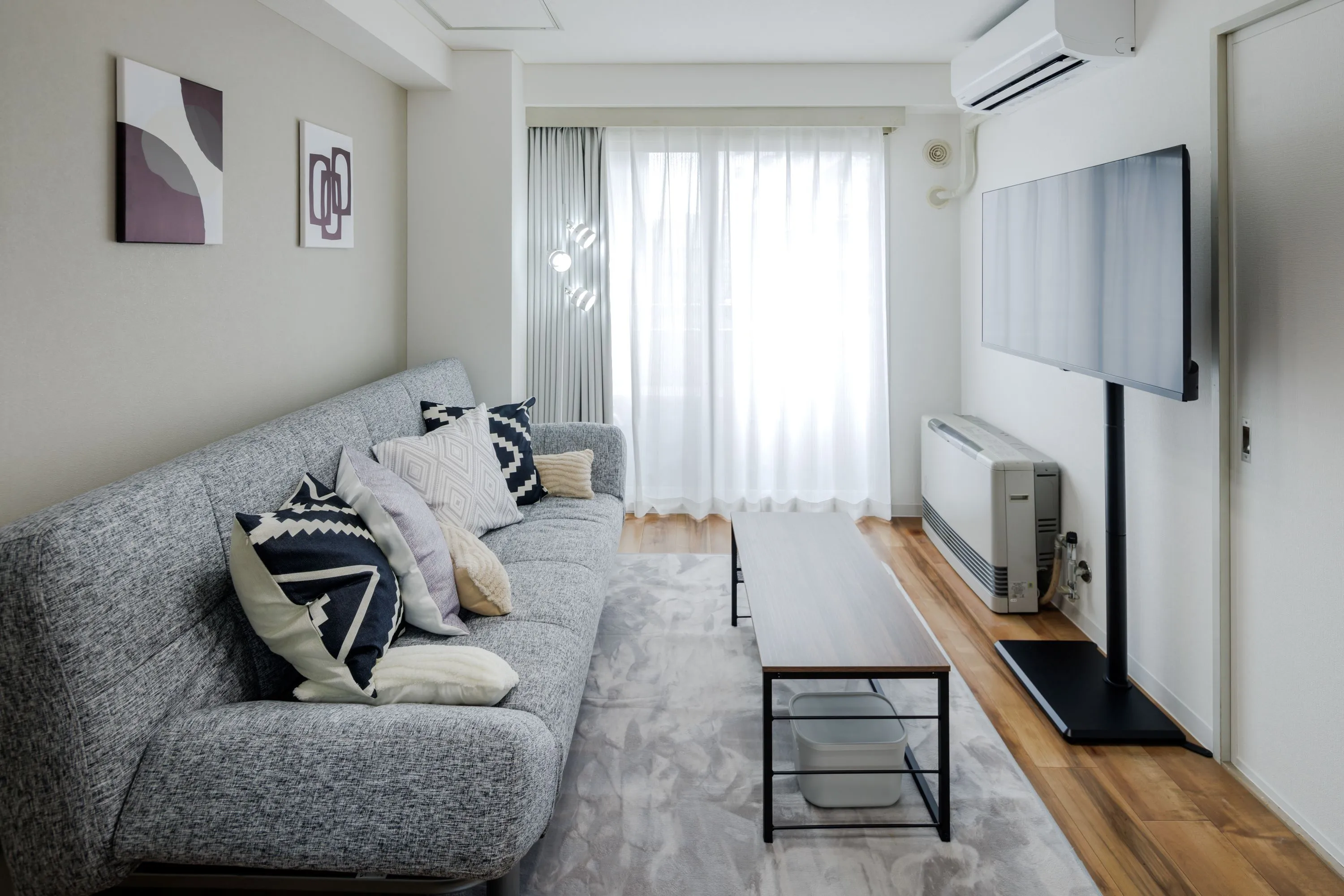 Living room of Room 406 at Residence 14.