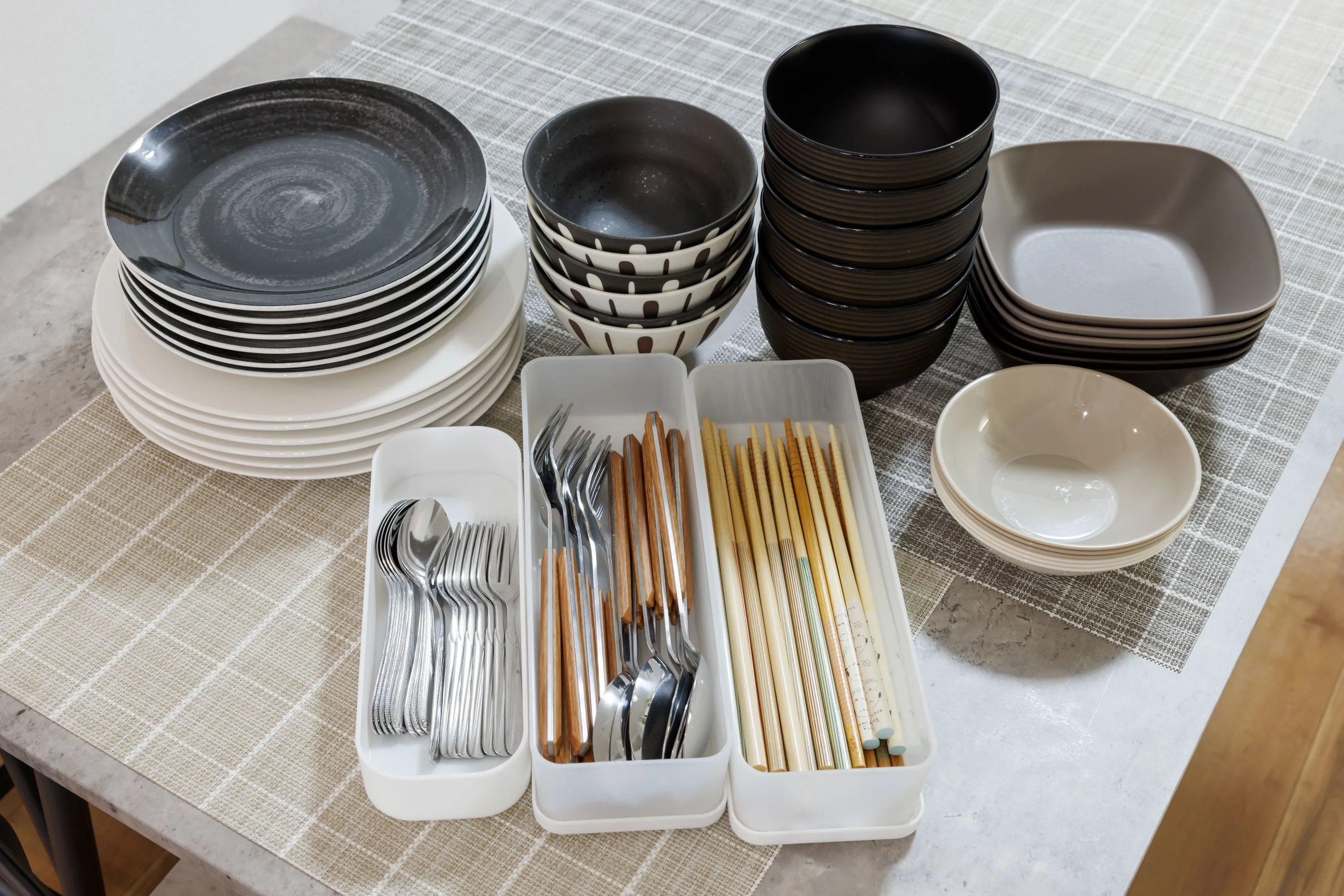 Tableware of Room 406 at Residence 14.