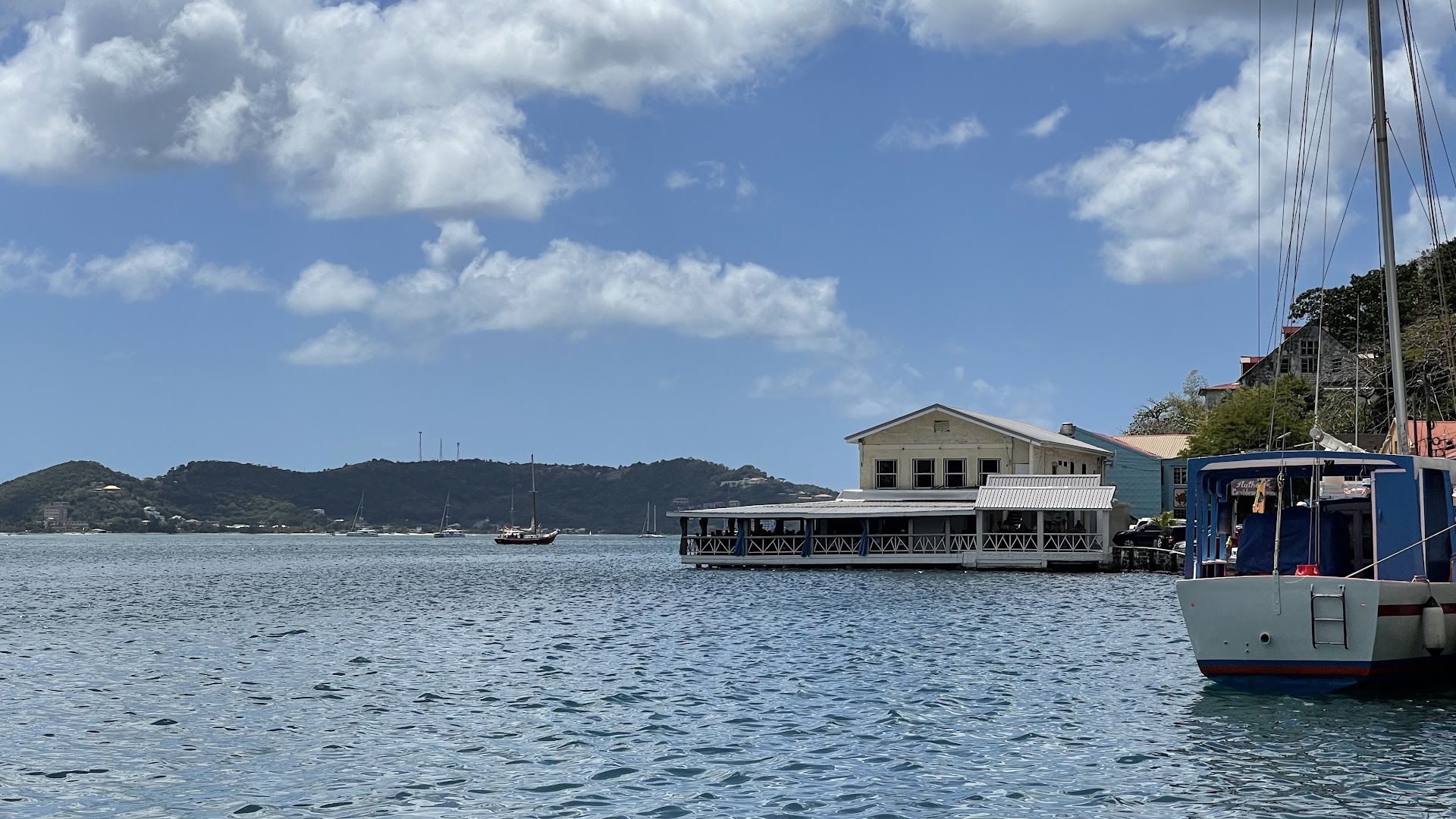 Sails Restaurant exterior on the Carenage Grenada
