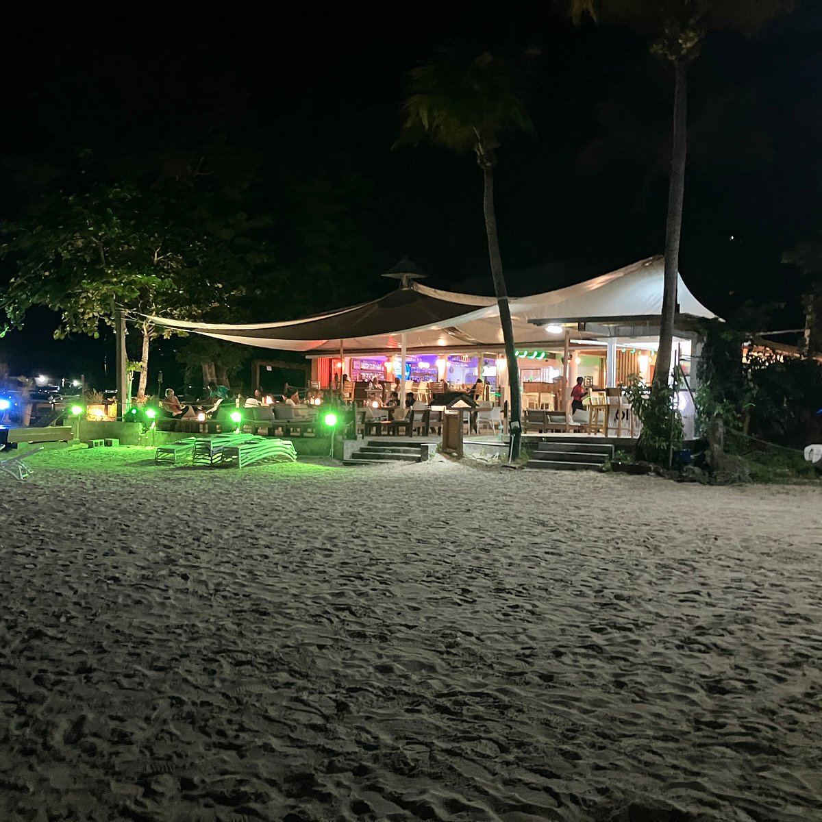 61 West beachfront restaurant setting on Grand Anse Grenada