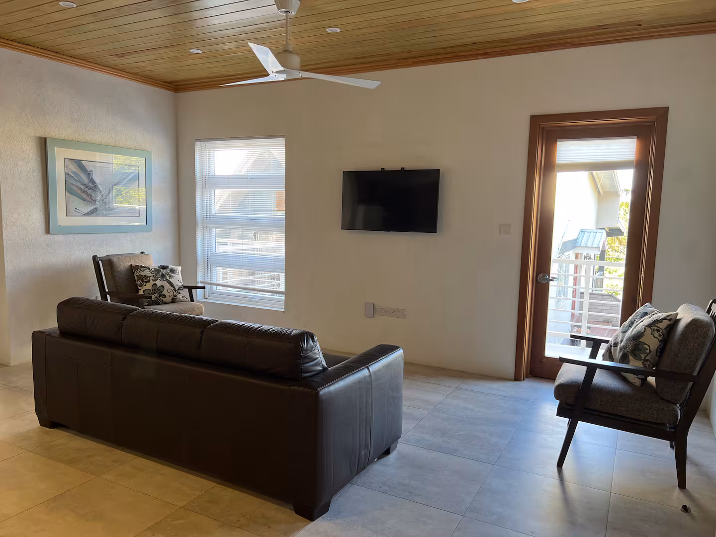 Beachside Way living room in Lance aux Epines