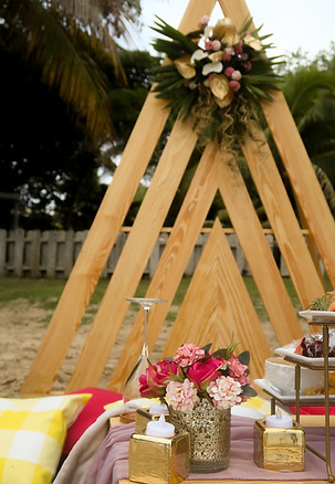 Hangers Weddings and Events luxury event setup