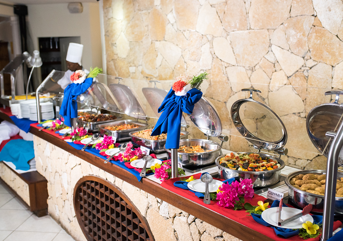 Representative Grenada event buffet service