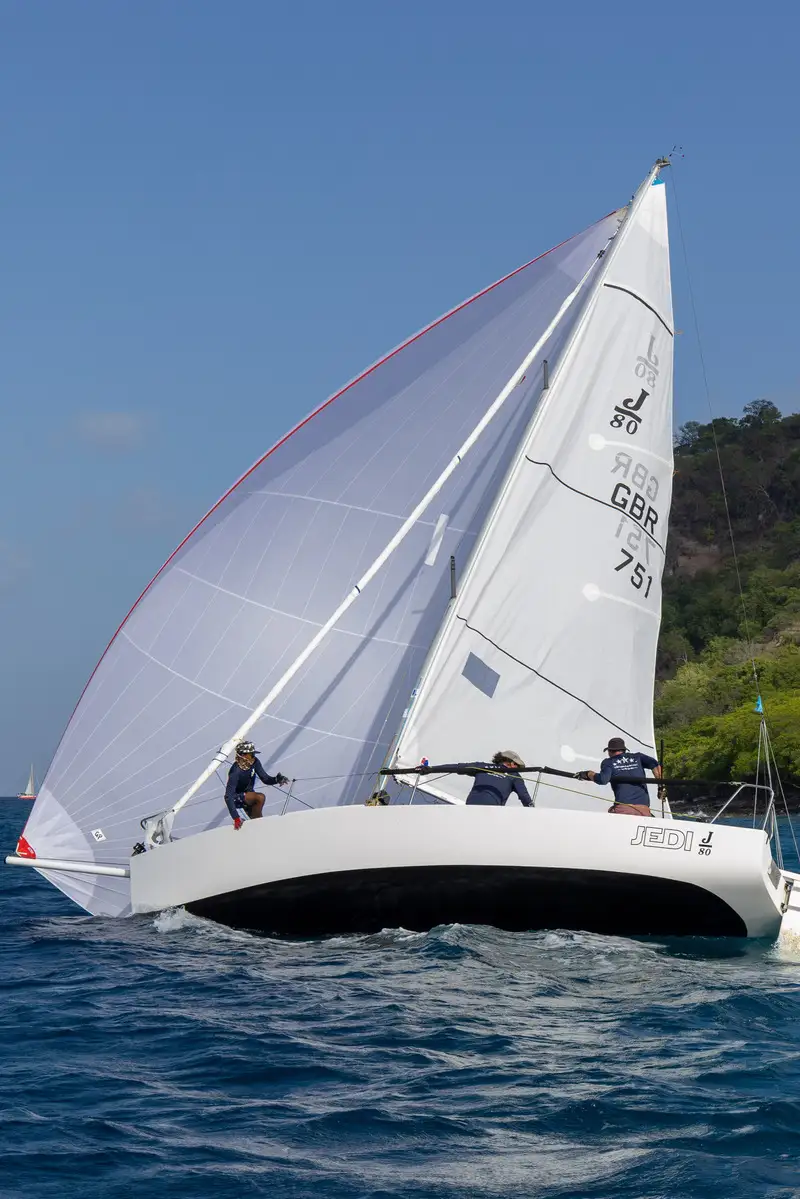 Grenada Sailing Club J/80 sailing fleet