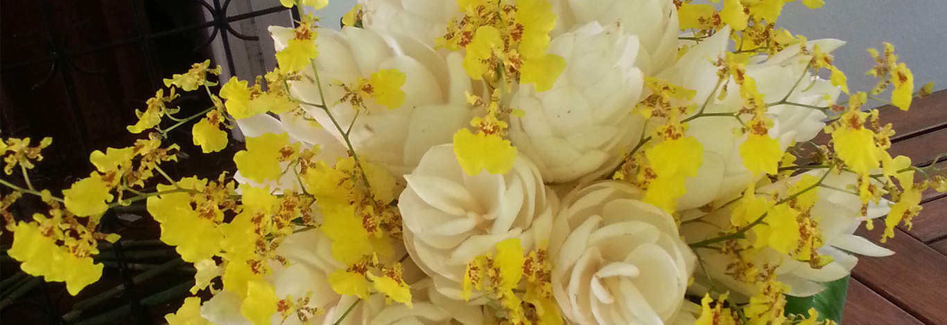 Grenadian tropical floral arrangement