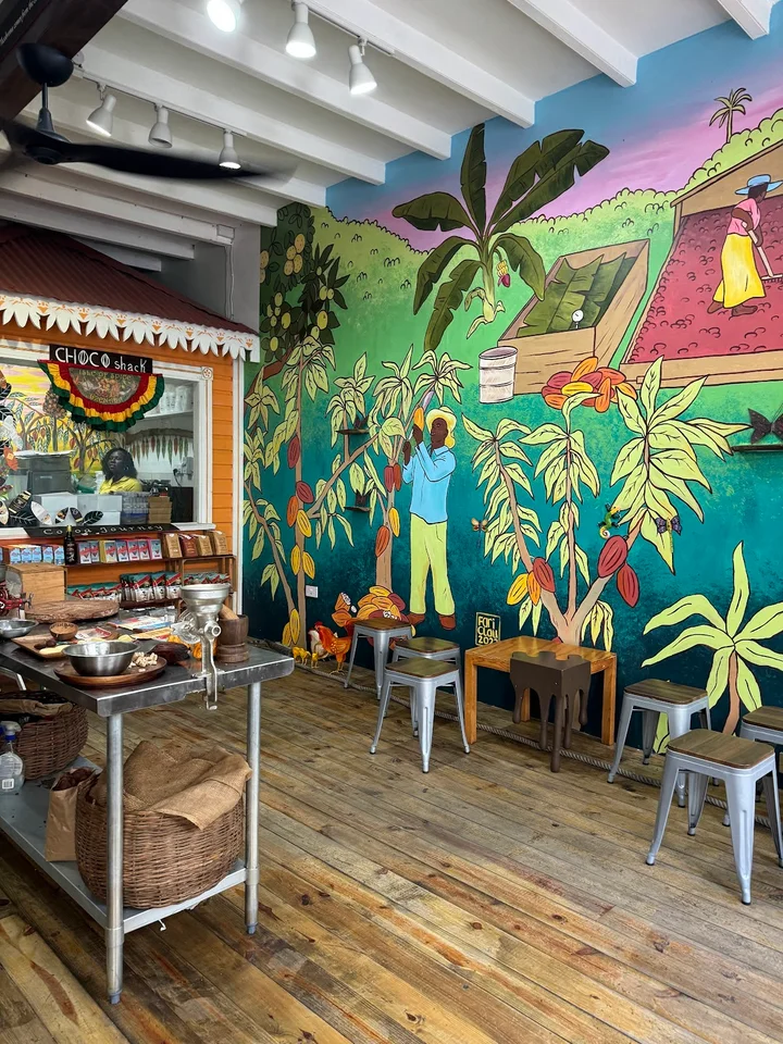 House of Chocolate Grenada cocoa mural and museum