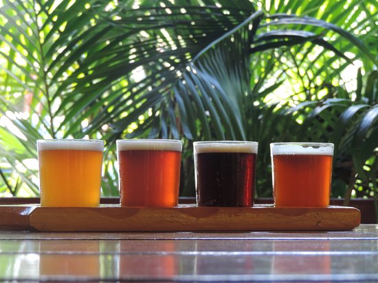 West Indies Beer Company beer flight