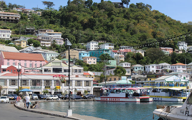 Rhum Runner vessels at St George's waterfront Grenada