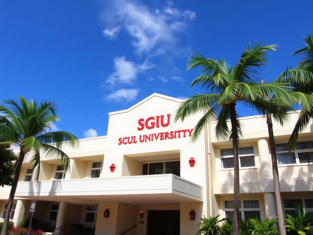St. George's University campus in Grenada