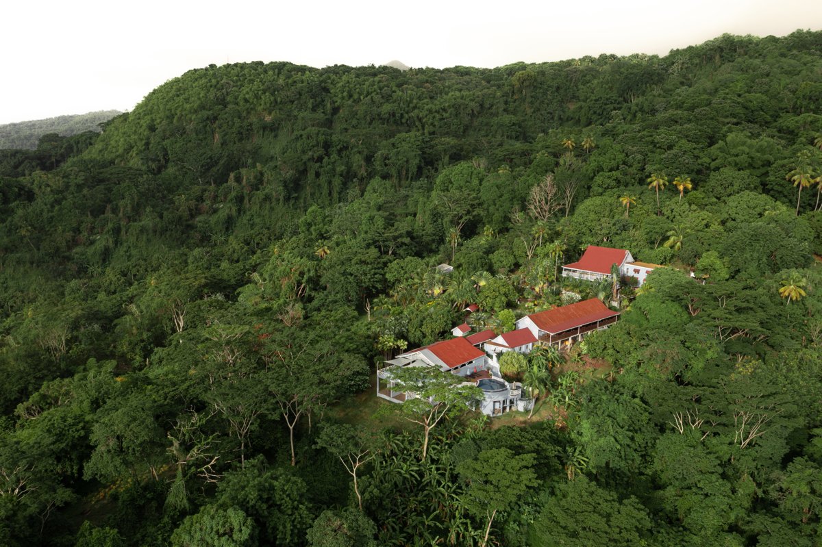 Mount Edgecombe Estate buildings from above