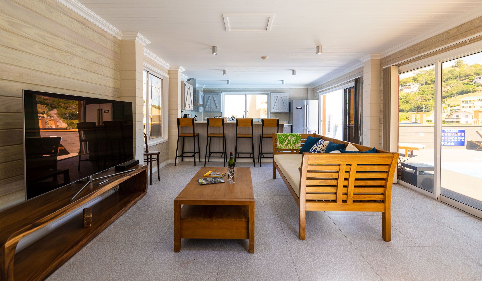 Nutmeg Garden Pool House II interior