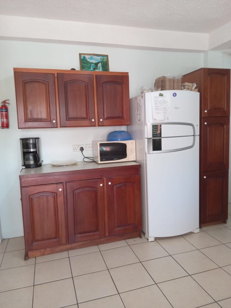 Ginger Court II kitchen storage refrigerator and microwave