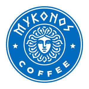 Mykonos Coffee and Bakery official logo