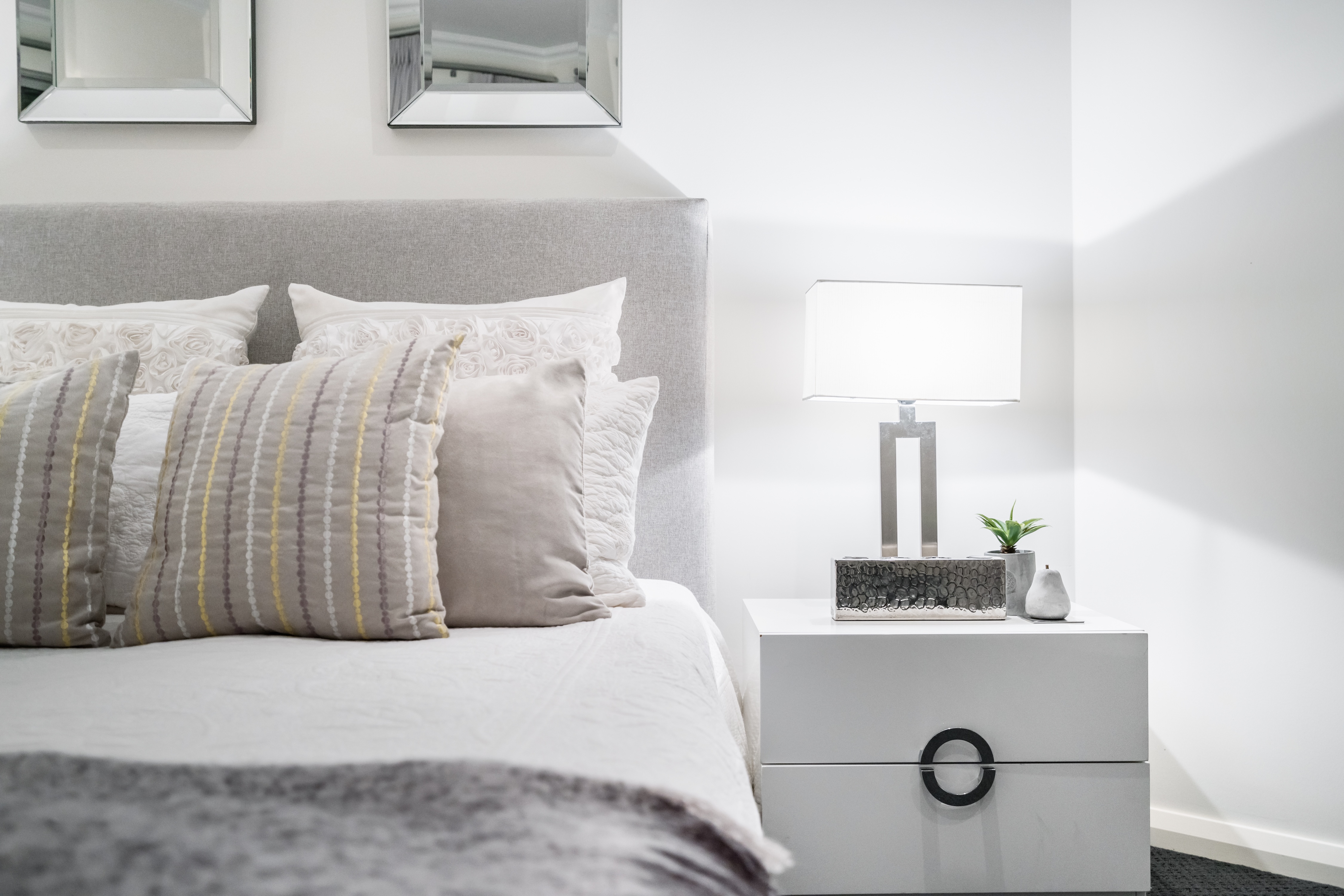 Bed stock image