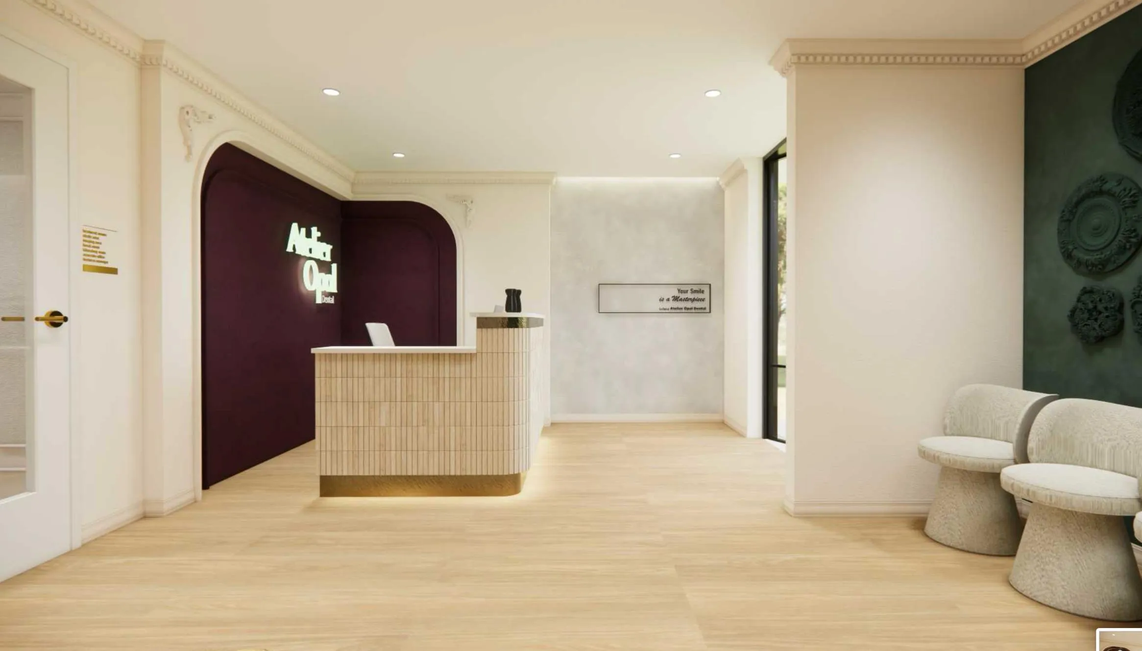 Atelier Opal Dental office interior detail