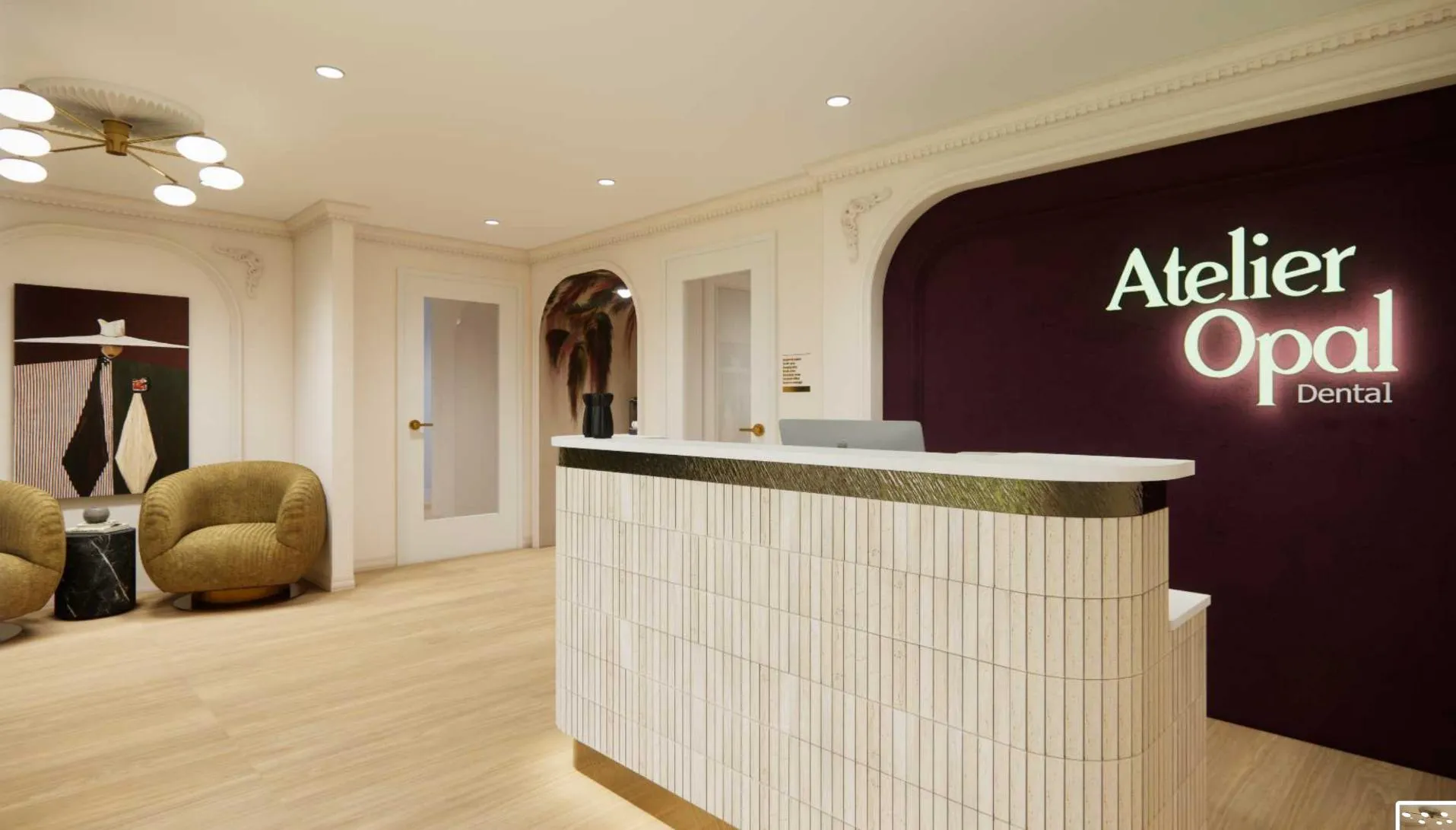 Atelier Opal Dental office interior detail