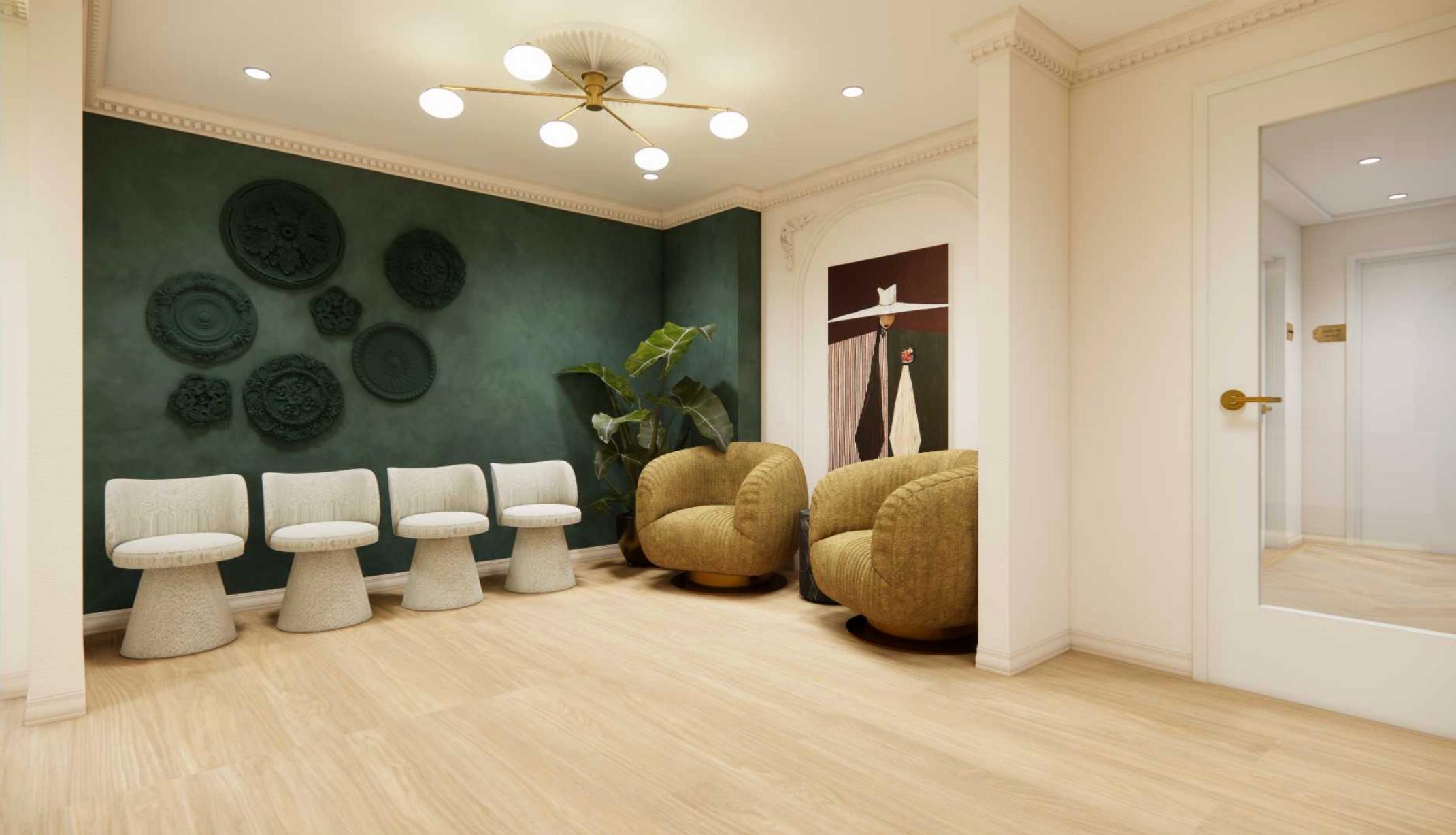 Atelier Opal Dental patient lounge and waiting area