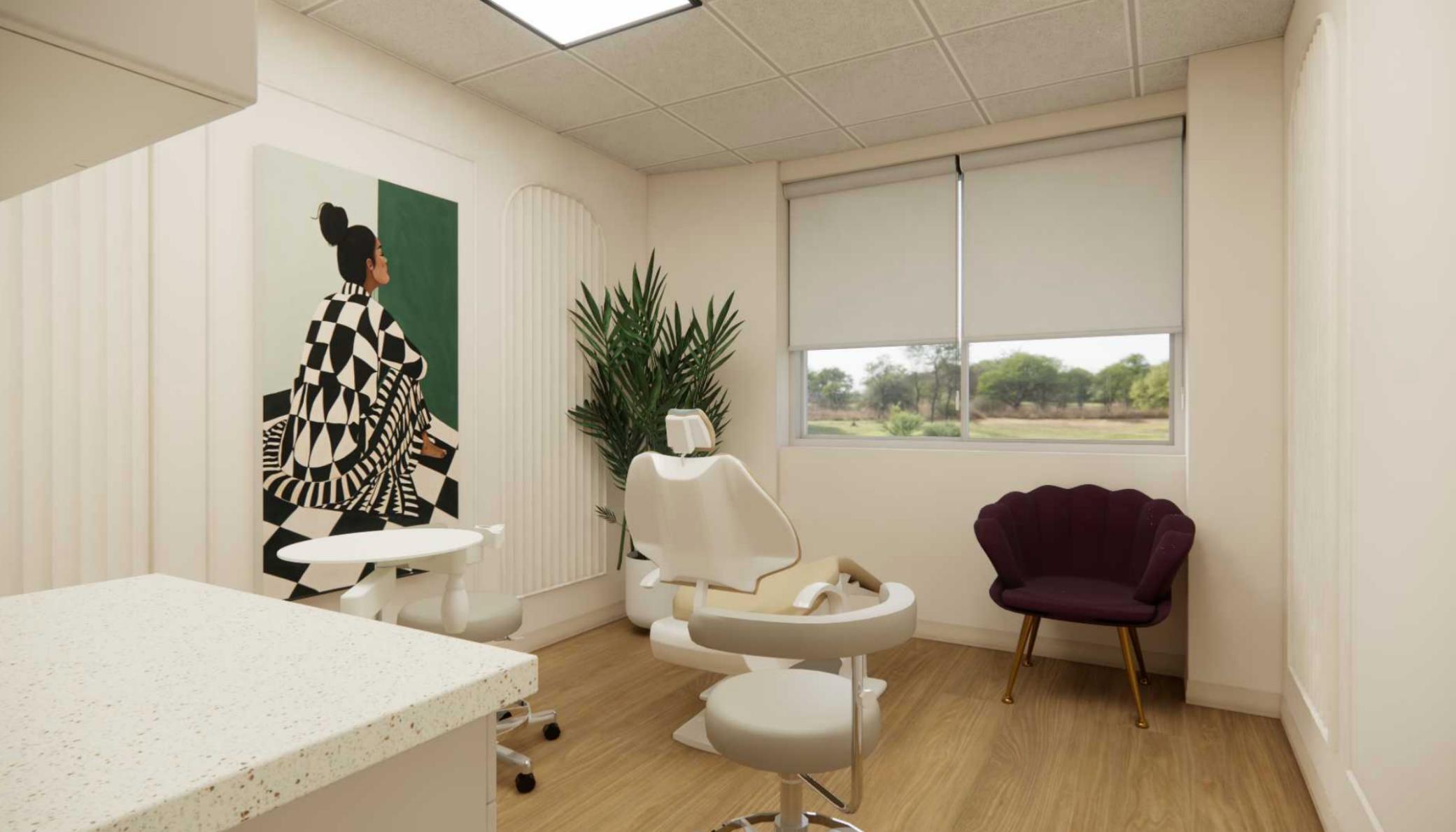 Modern treatment room at Atelier Opal Dental