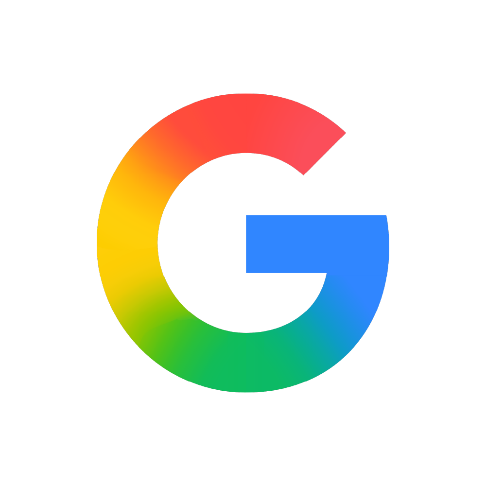 Google's multicolored capital G logo with segments in red, yellow, green, and blue.