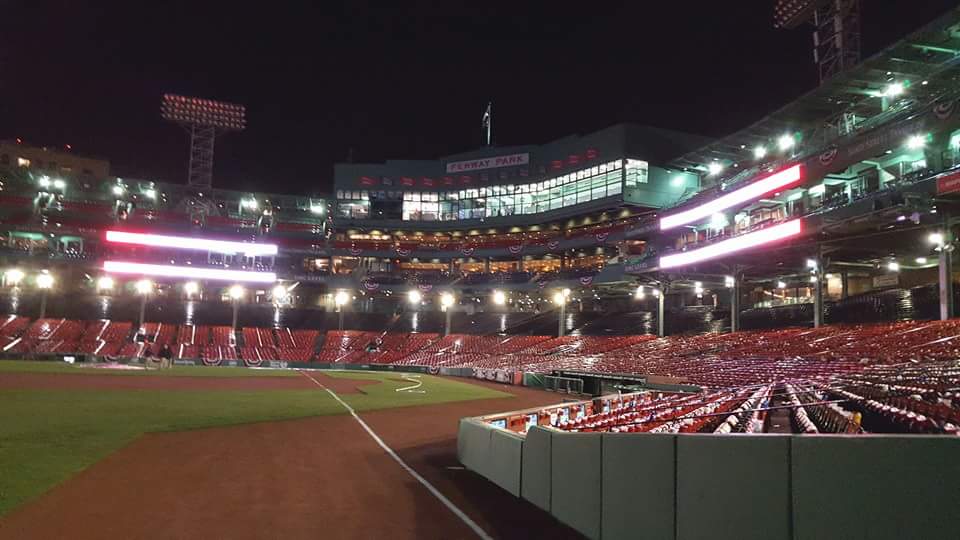 Fenway Park at night