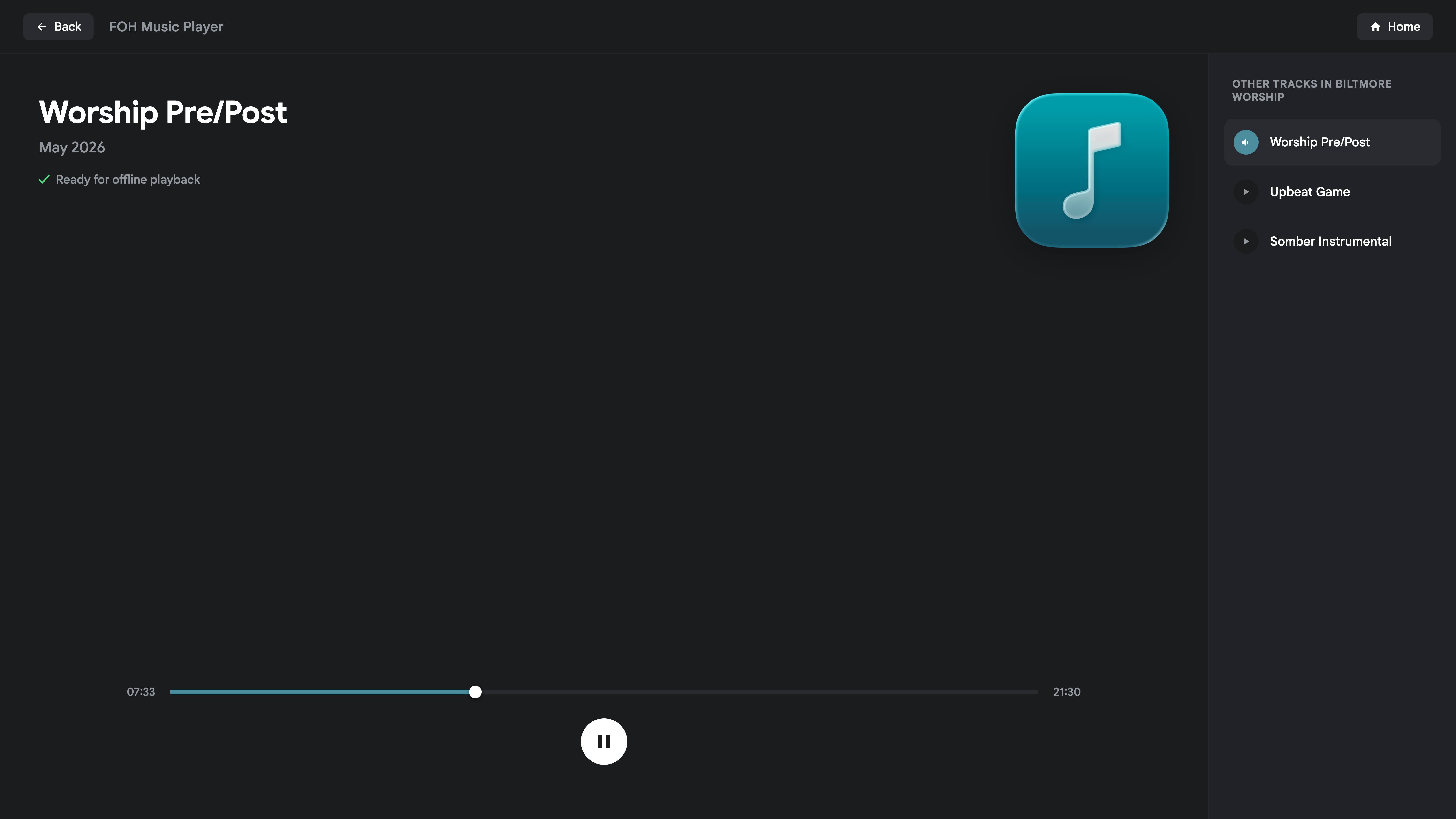 FOH Music Player