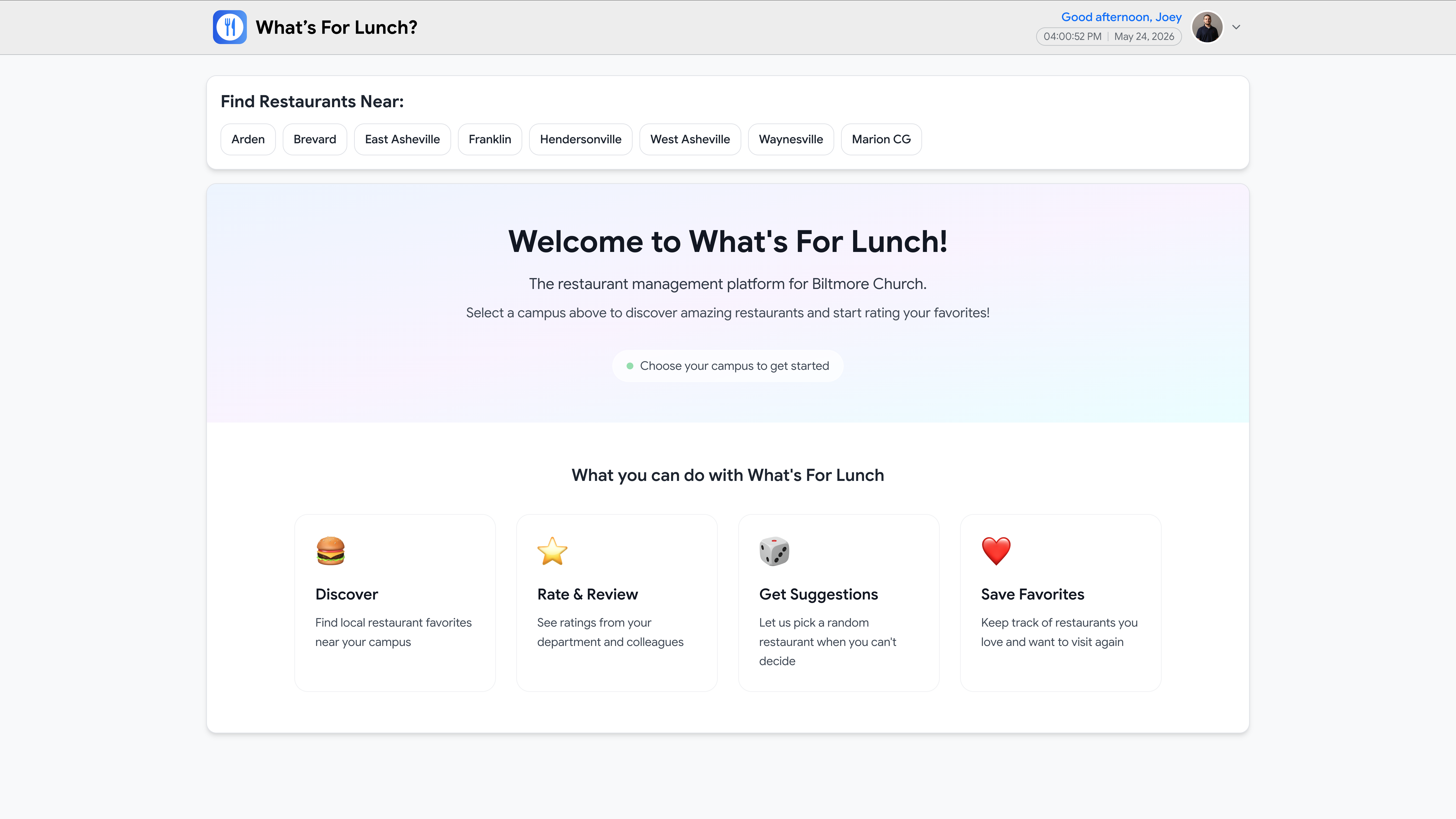 What's For Lunch?