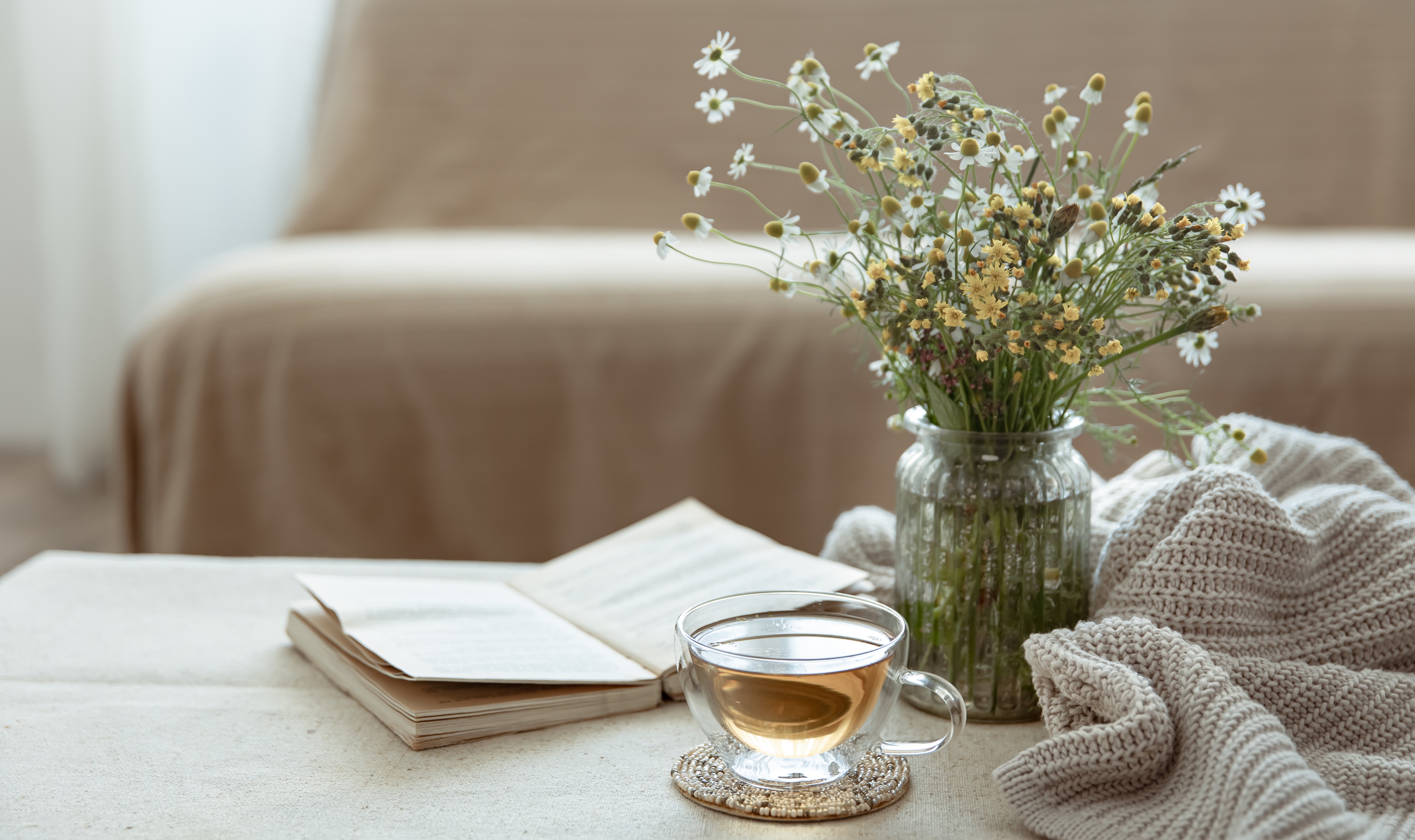 Coffee table stock image