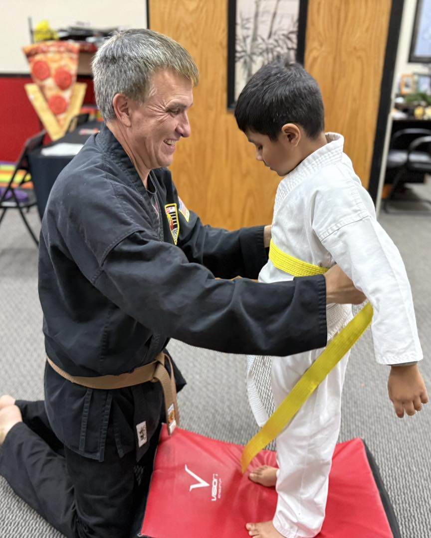 Karate Students on Guard