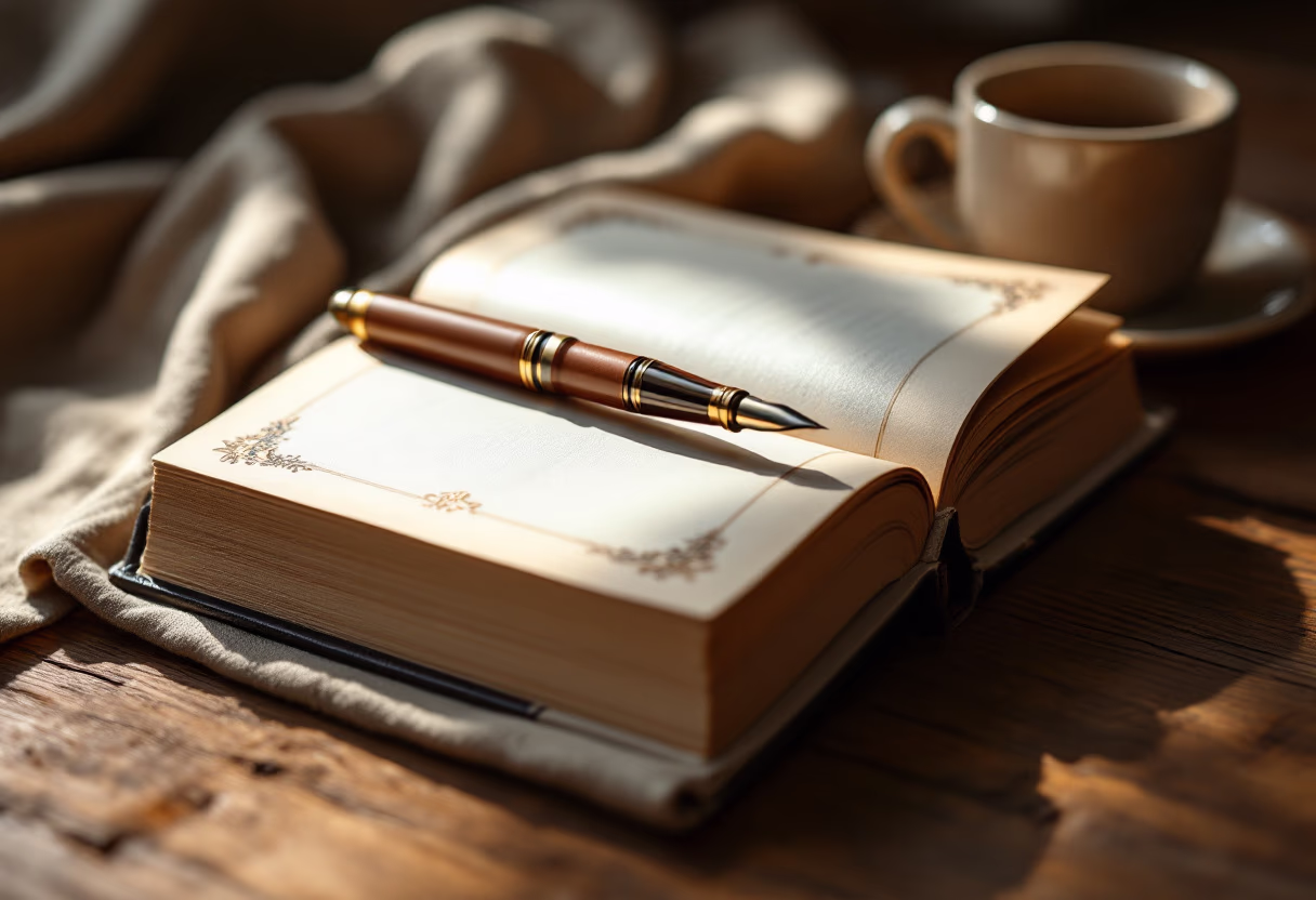 image of open book with pen for a legal tech