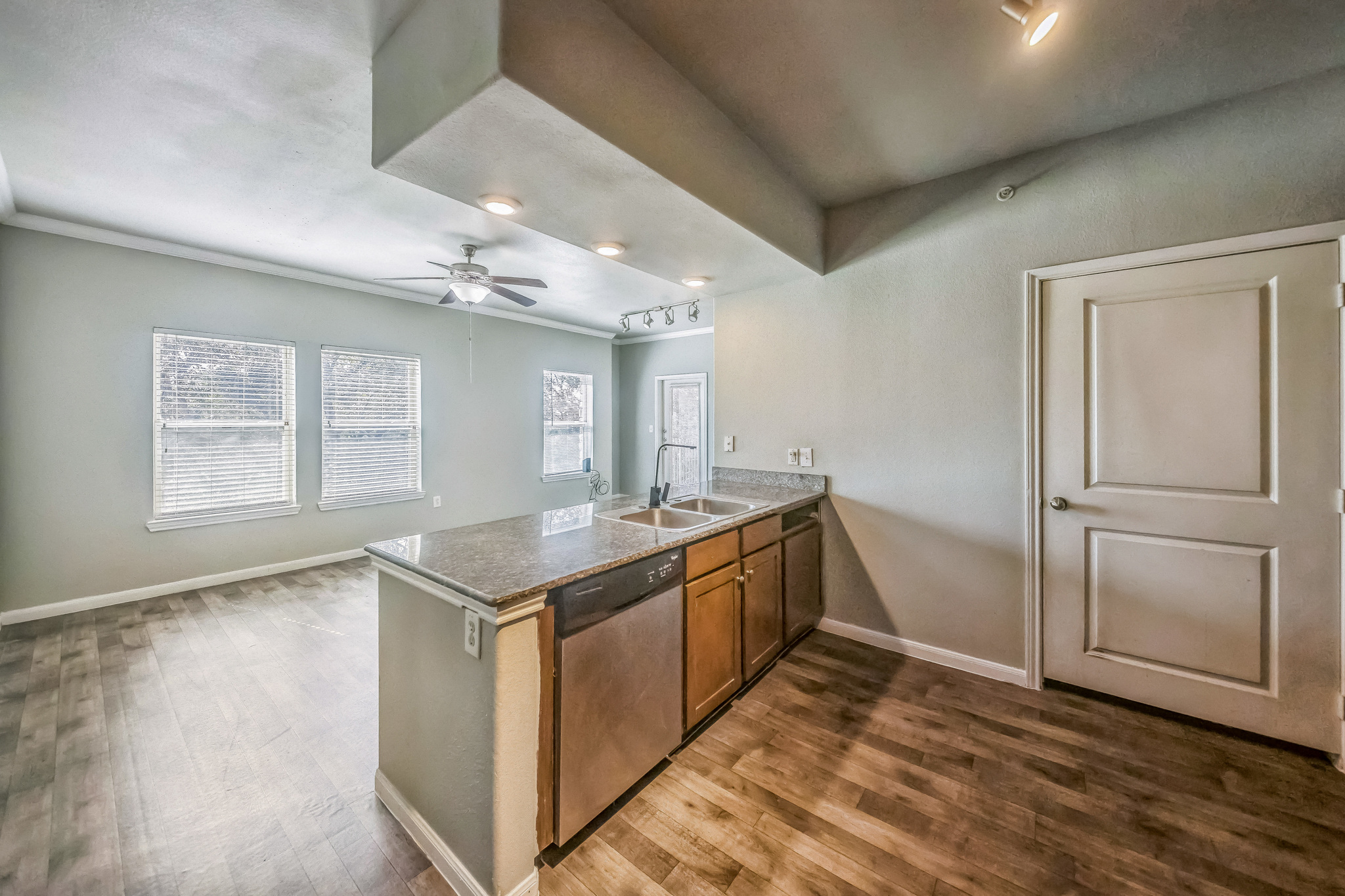 Kitchen and living room