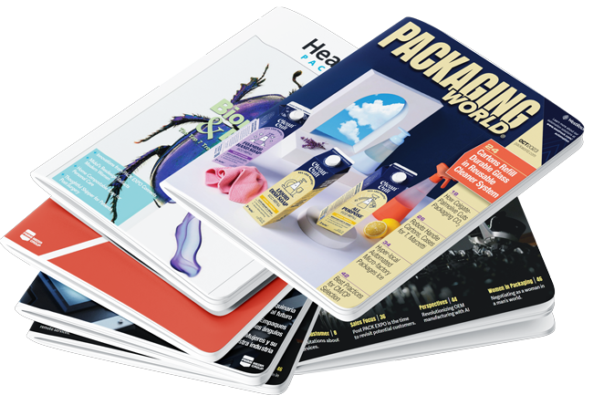 Stack of PMMI Media Group magazines