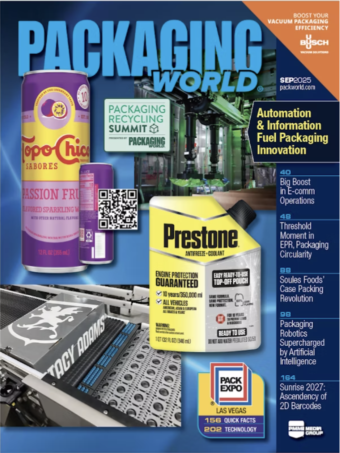 Packaging World magazine cover