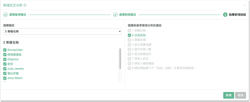 交叉分析