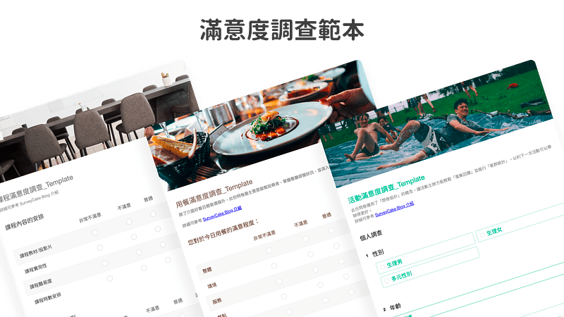 滿意度調查問卷範本