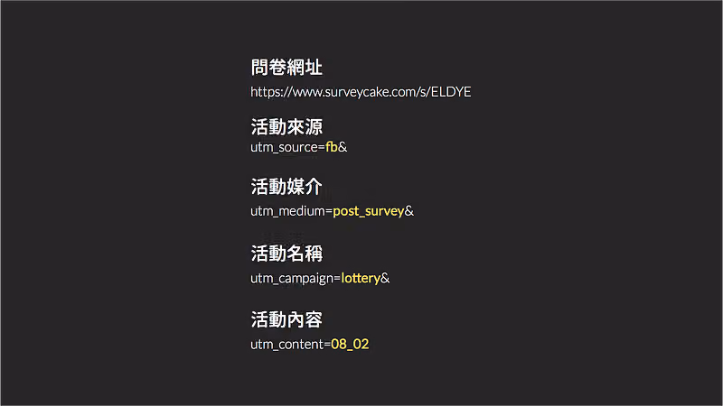 UTM 參數命名參考