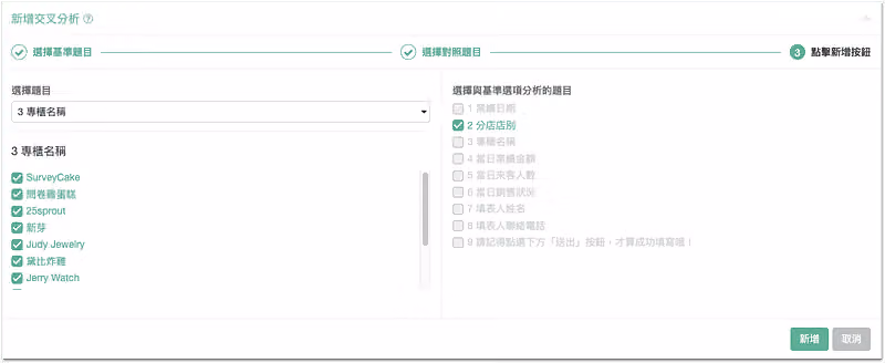 交叉分析
