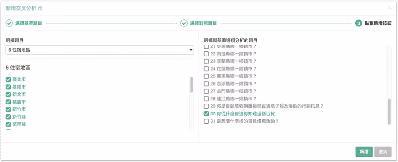 交叉分析