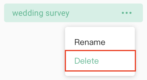 After deleting a workspace, its surveys automatically return to the default My Workspace category
