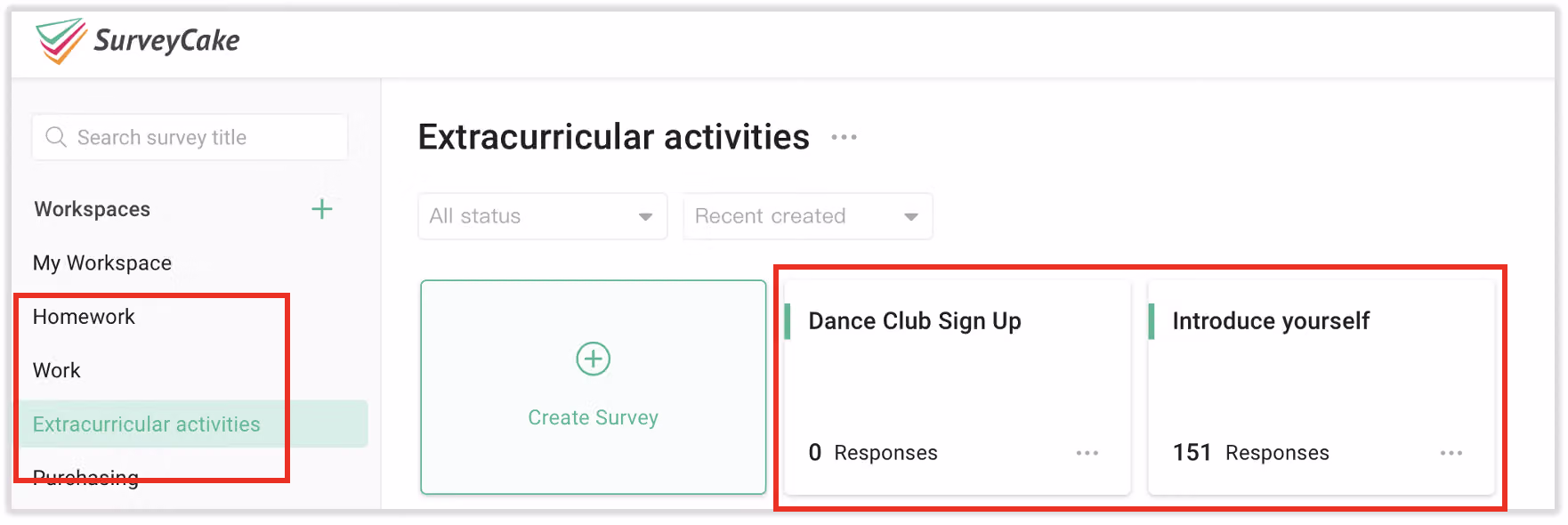 Example confirmation email showing the survey transfer succeeded and now appears in the recipient's account overview