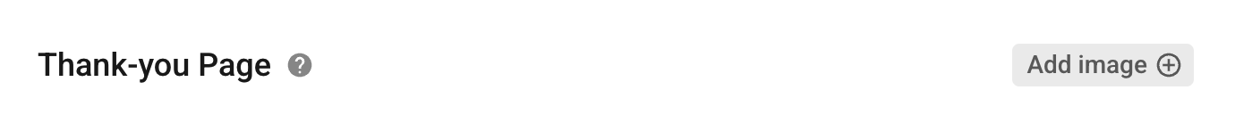 Red box highlighting the default Thank You Banner image location at the top of the thank-you page