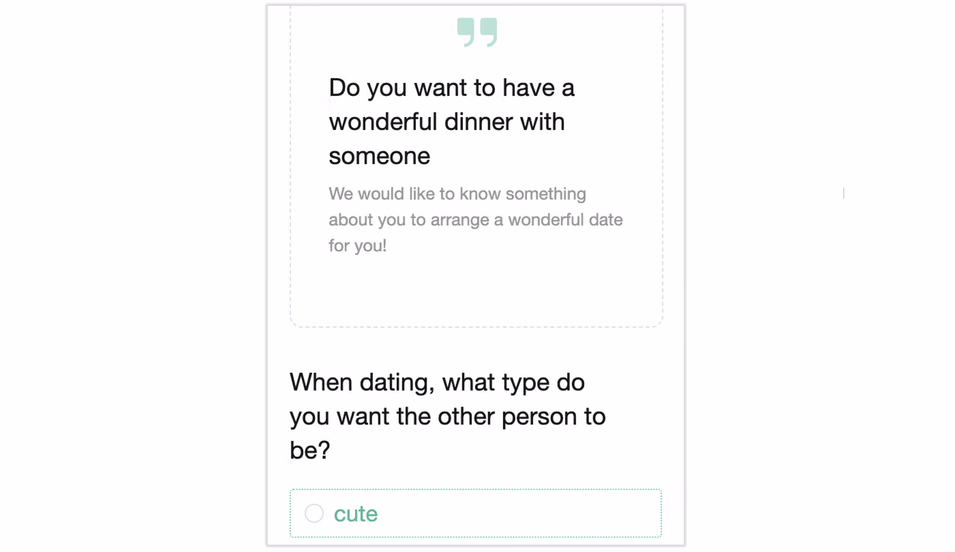 Mobile survey view showing how the introduction text is displayed