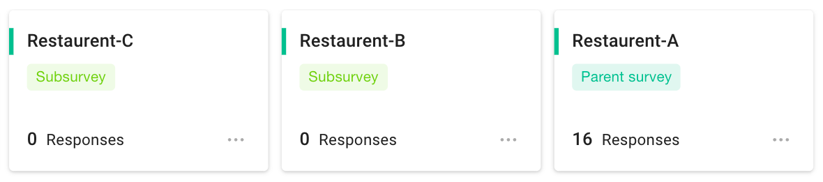 Option settings Tag feature used to classify responses into different marketing channels