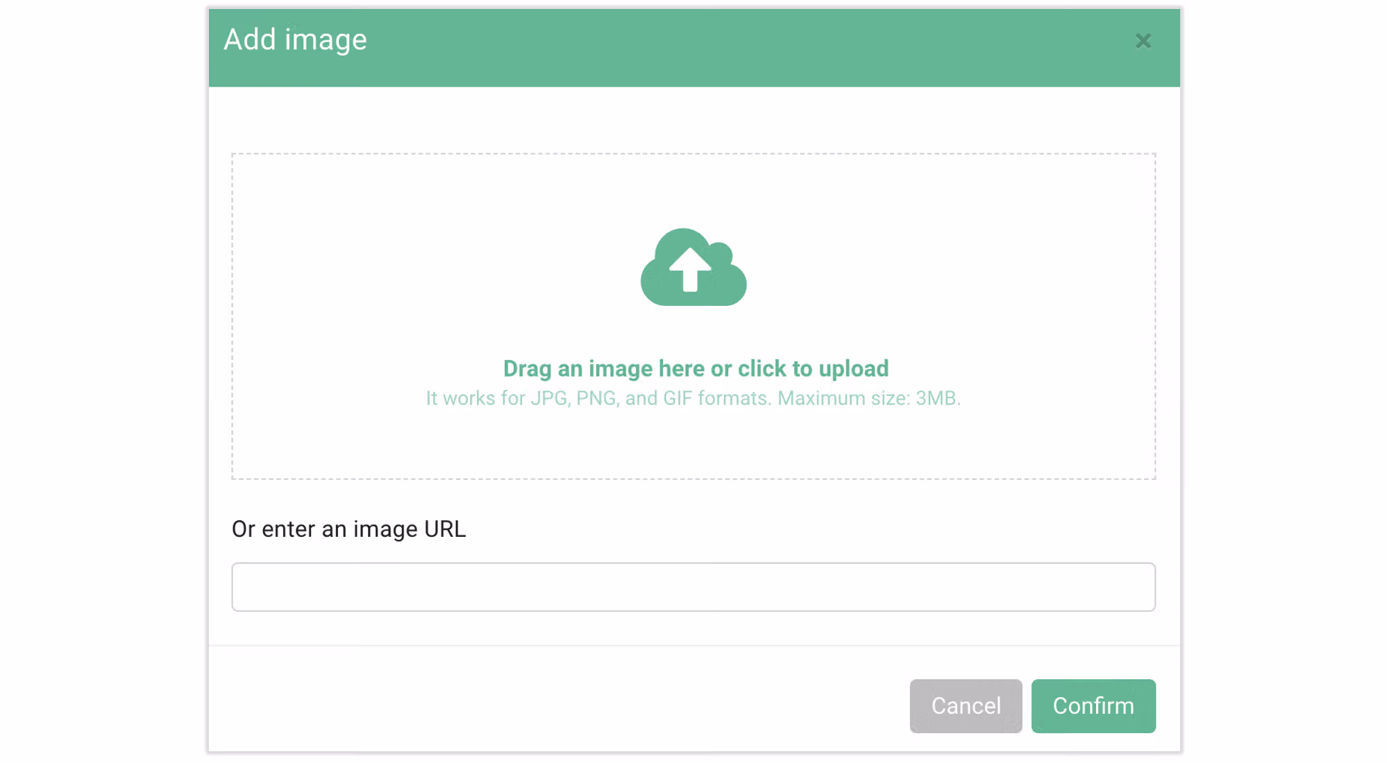 Uploading a custom image in the Background Image section