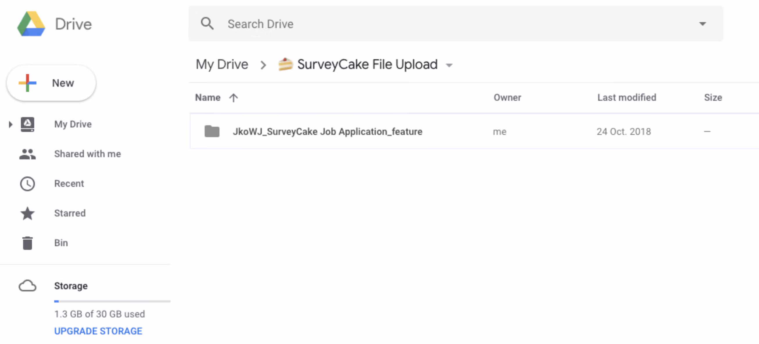 SurveyCake File Upload folder automatically created in Google Drive or OneDrive
