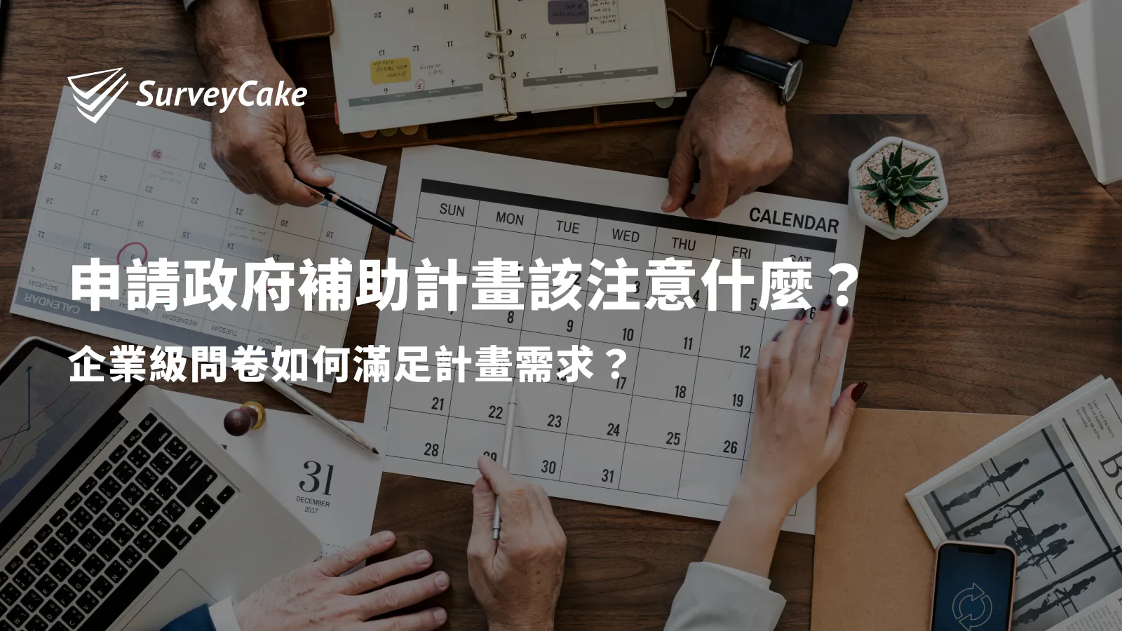 申請政府補助計畫該注意什麼?企業級問卷如何滿足計畫需求?